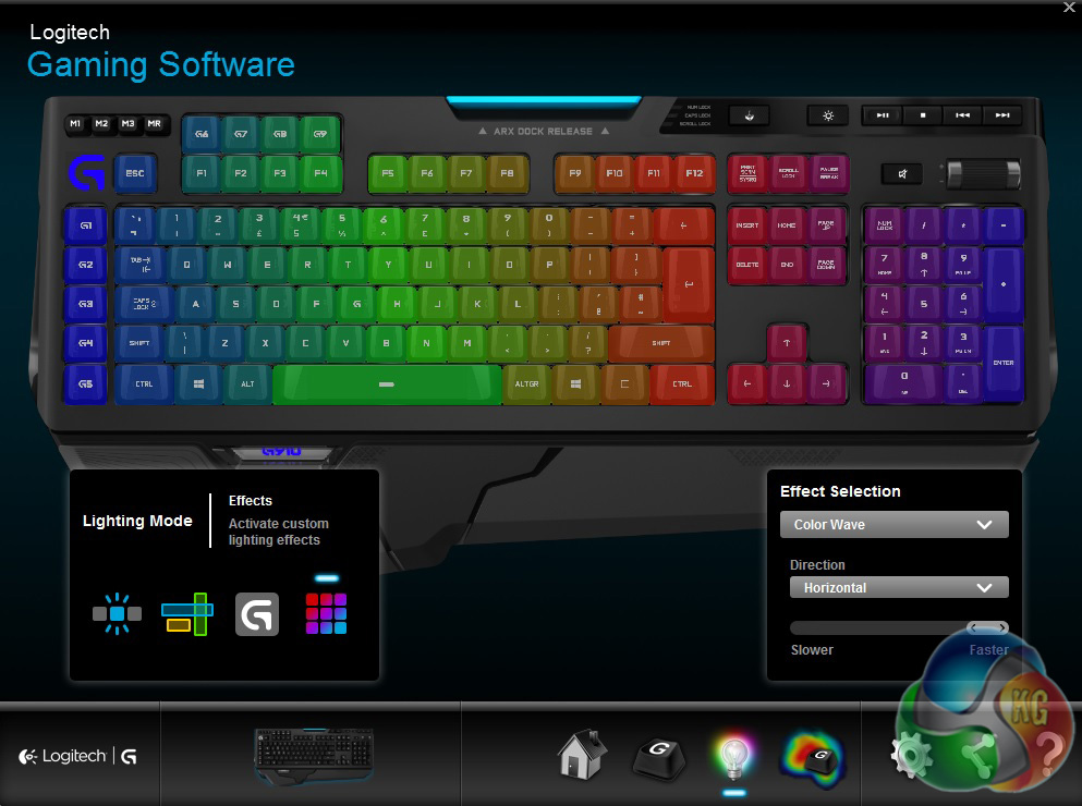 logitech g910 keyboard color software